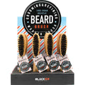 BLACKICE 100% BOAR BRISTLE BEARD BRUSH WOOD HANDLE