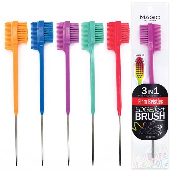 EDGEFFECT EDGE BRUSH FIRM/PLUSH 3IN1 PIN TAIL BRISTER